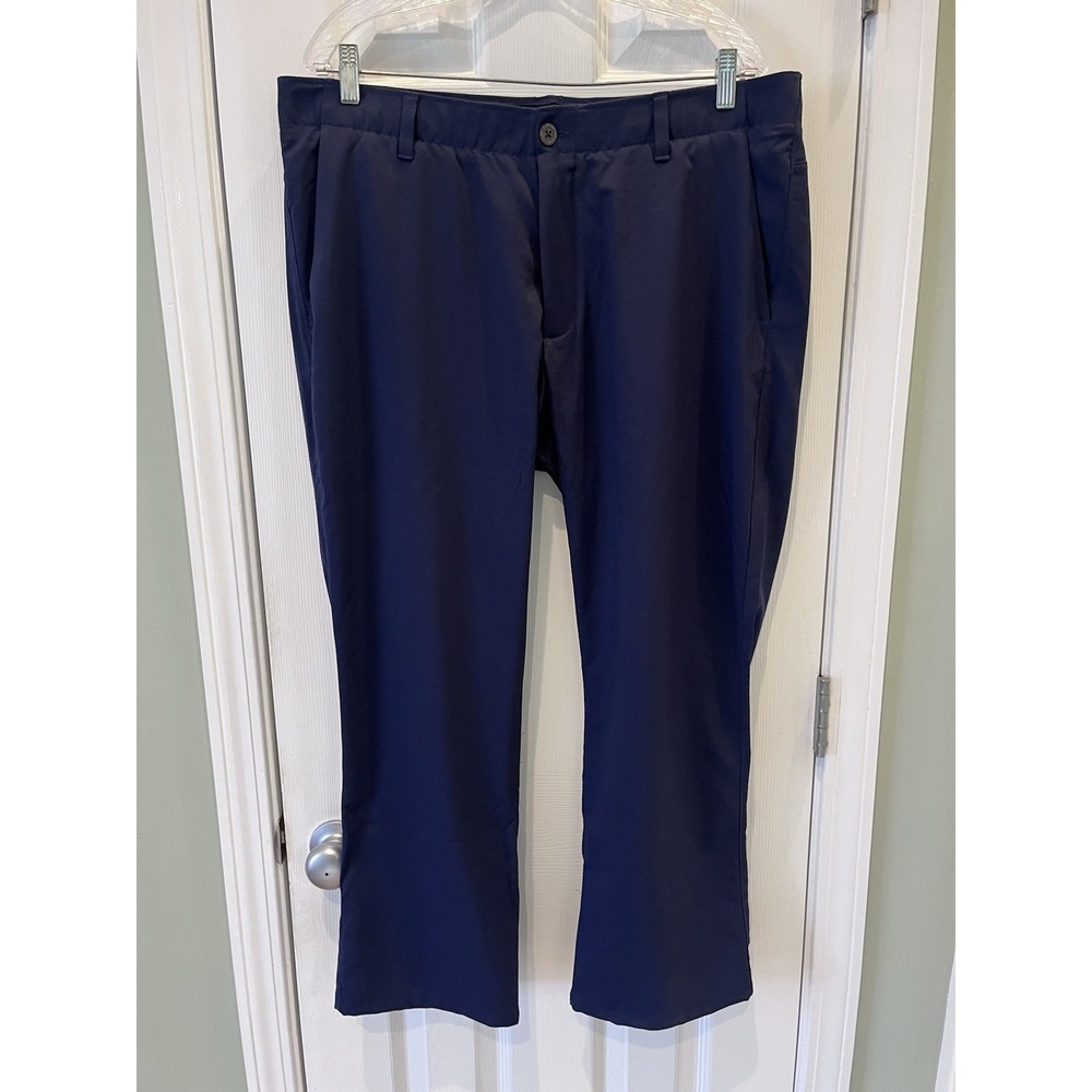 Under Armour The Showdown Pant Flat Front Golf Men's 38‎ Navy Blue 1343176